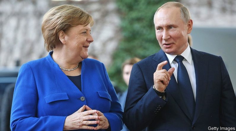 Ангела Меркель розчаровано прощається з Володимиром Путіним