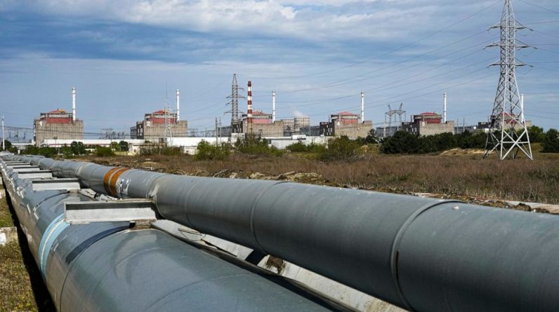 FILE A view of the Zaporizhzhia Nuclear Power Station, in Enerhodar, Zaporizhzhia region, in territory under Russian military control, southeastern Ukraine, on May 1, 2022. The U.N. nuclear watchdog says that Ukraine's Zaporizhzhia nuclear power plan