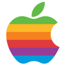 Логотип Apple шести кольорів